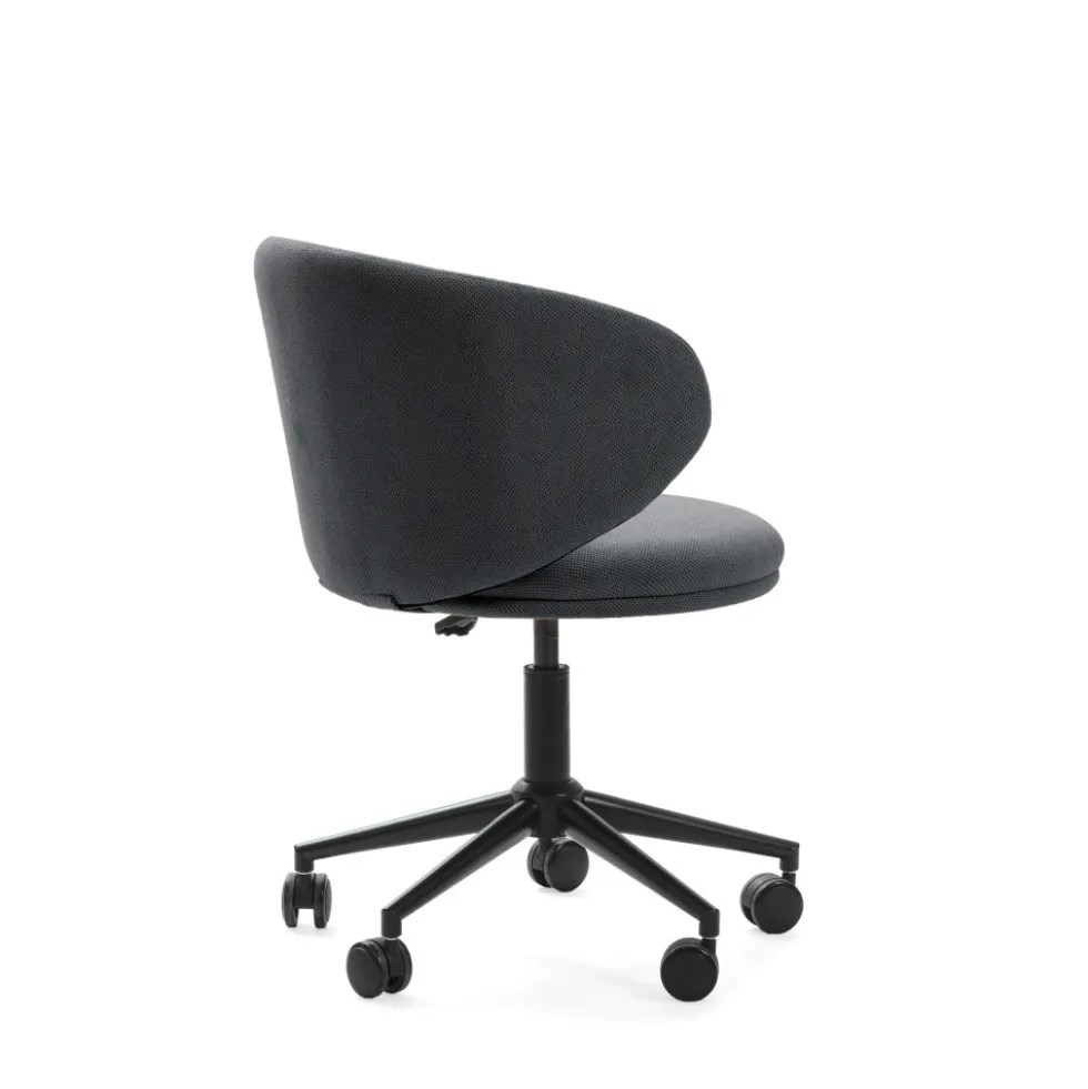 HAVEL Chaise de bureau en tissu et métal