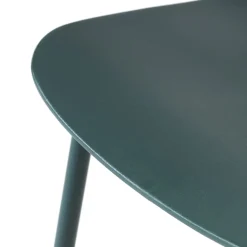 HEL Lot de 4 chaises en plastique et métal