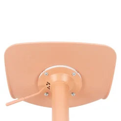 HERIBO Lot de 2 chaises de bar réglables en plastique et métal H58-79cm