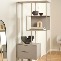 HEXA Étagère 2 tiroirs en métal H185cm