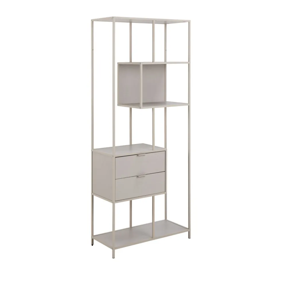 HEXA Étagère 2 tiroirs en métal H185cm