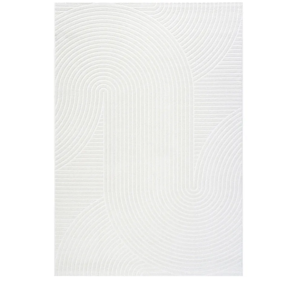 HILLS Tapis contemporain à motif géométrique