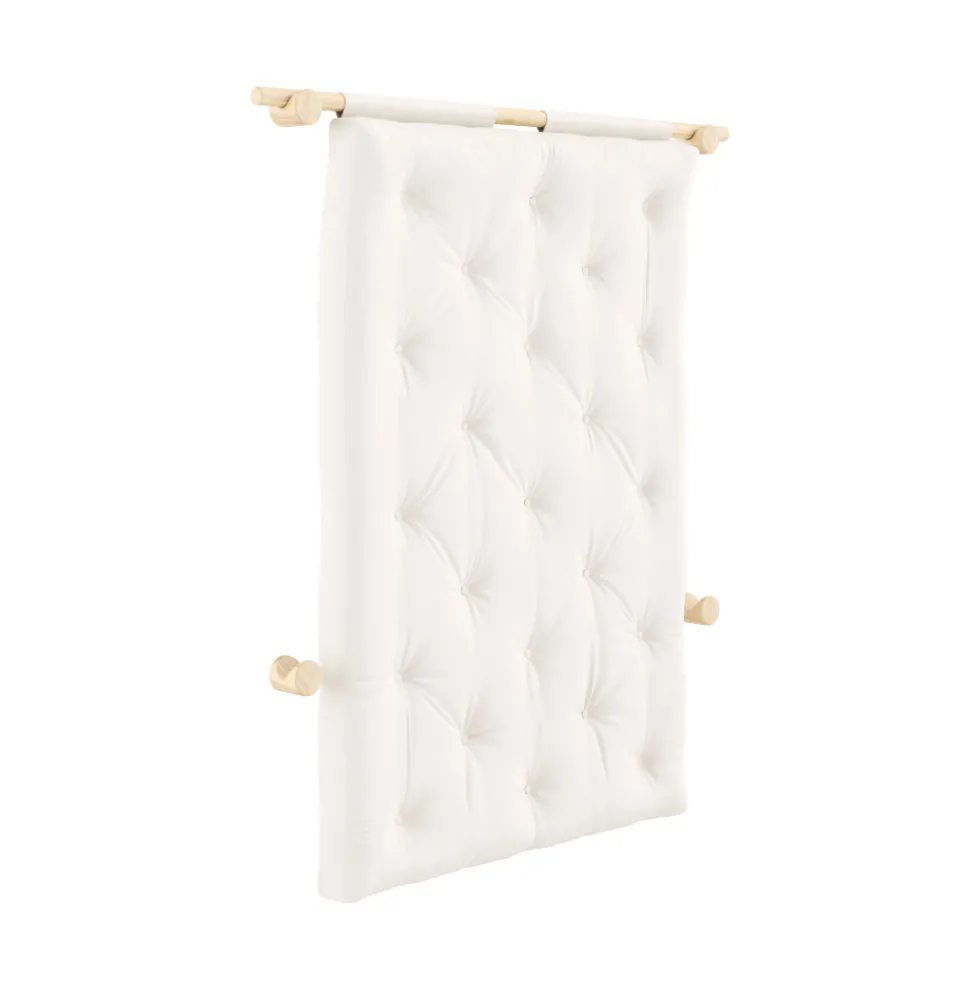 HOOKED Canapé convertible 2,5 places en tissu et bois avec accroches murales