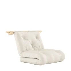 HOOKED Fauteuil convertible en lin et bois avec accroches murales