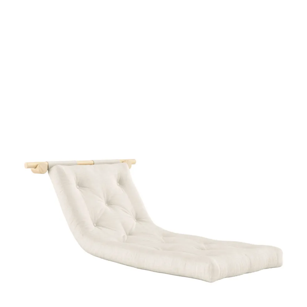 HOOKED Fauteuil convertible en lin et bois avec accroches murales