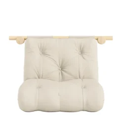 HOOKED Fauteuil convertible en tissu et bois avec accroches murales