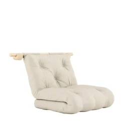 HOOKED Fauteuil convertible en tissu et bois avec accroches murales