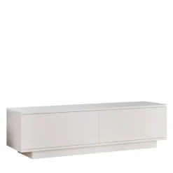 HUDSON Meuble TV 2 portes en bois L140cm