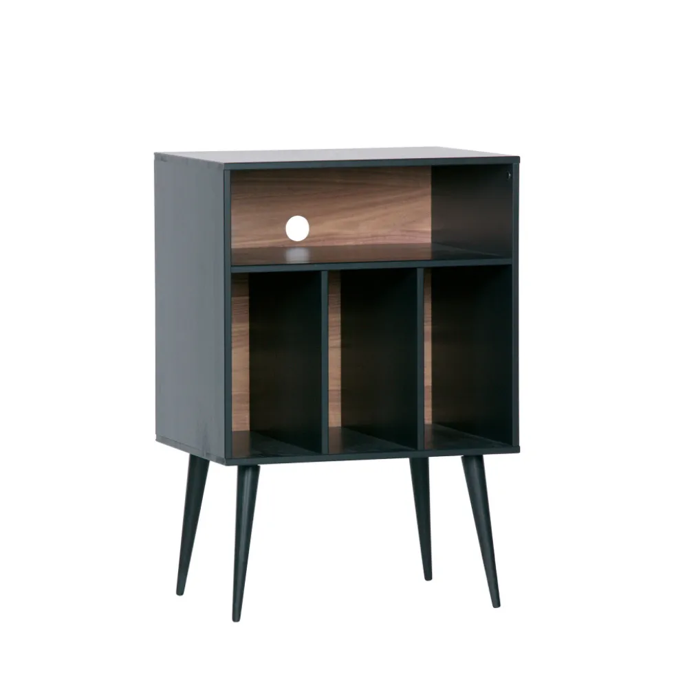 JAMES Meuble de rangement disques vinyles en bois
