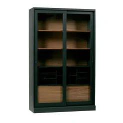 JAMES Vitrine 2 portes en bois H200cm