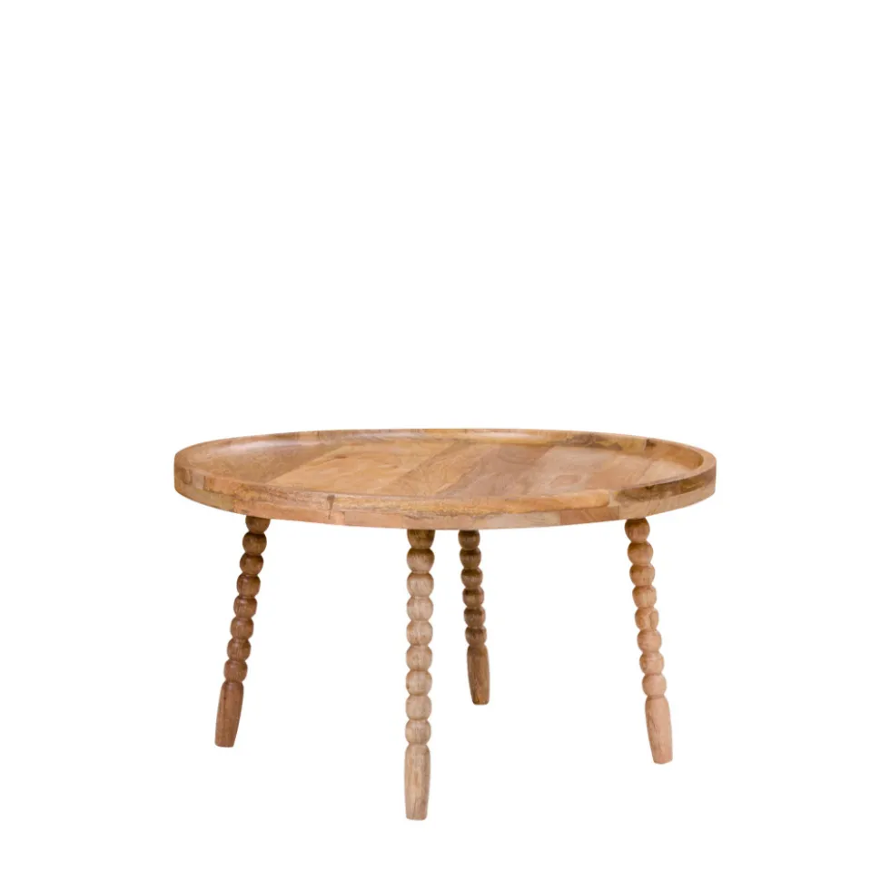JAMMU Table basse ronde en manguier ø60cm