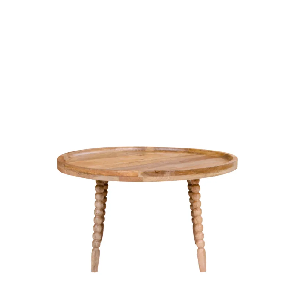 JAMMU Table basse ronde en manguier ø60cm