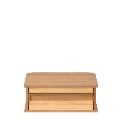 JENA Table de chevet suspendue 1 porte coulissante en bois