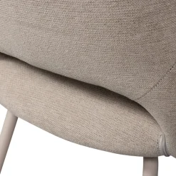 JENNY Lot de 2 fauteuils de table en tissu
