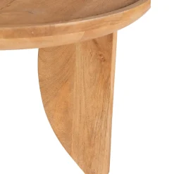 JEPARA Table basse ronde en bois massif ø84cm
