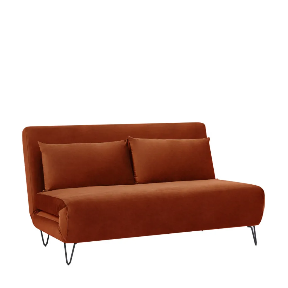 JOE HARPER Canapé convertible 2 places en velours