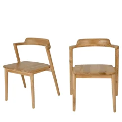 JOKO Lot de 2 chaises en teck