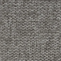 JOLIEN Lot de 2 chaises en tissu et métal pieds noirs