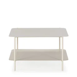 JUDITH Table basse en métal à double plateau