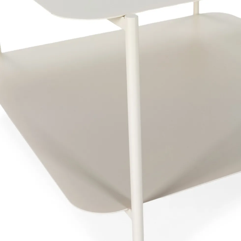 JUDITH Table basse en métal à double plateau