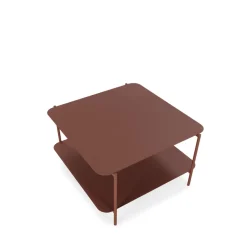 JUDITH Table basse en métal à double plateau