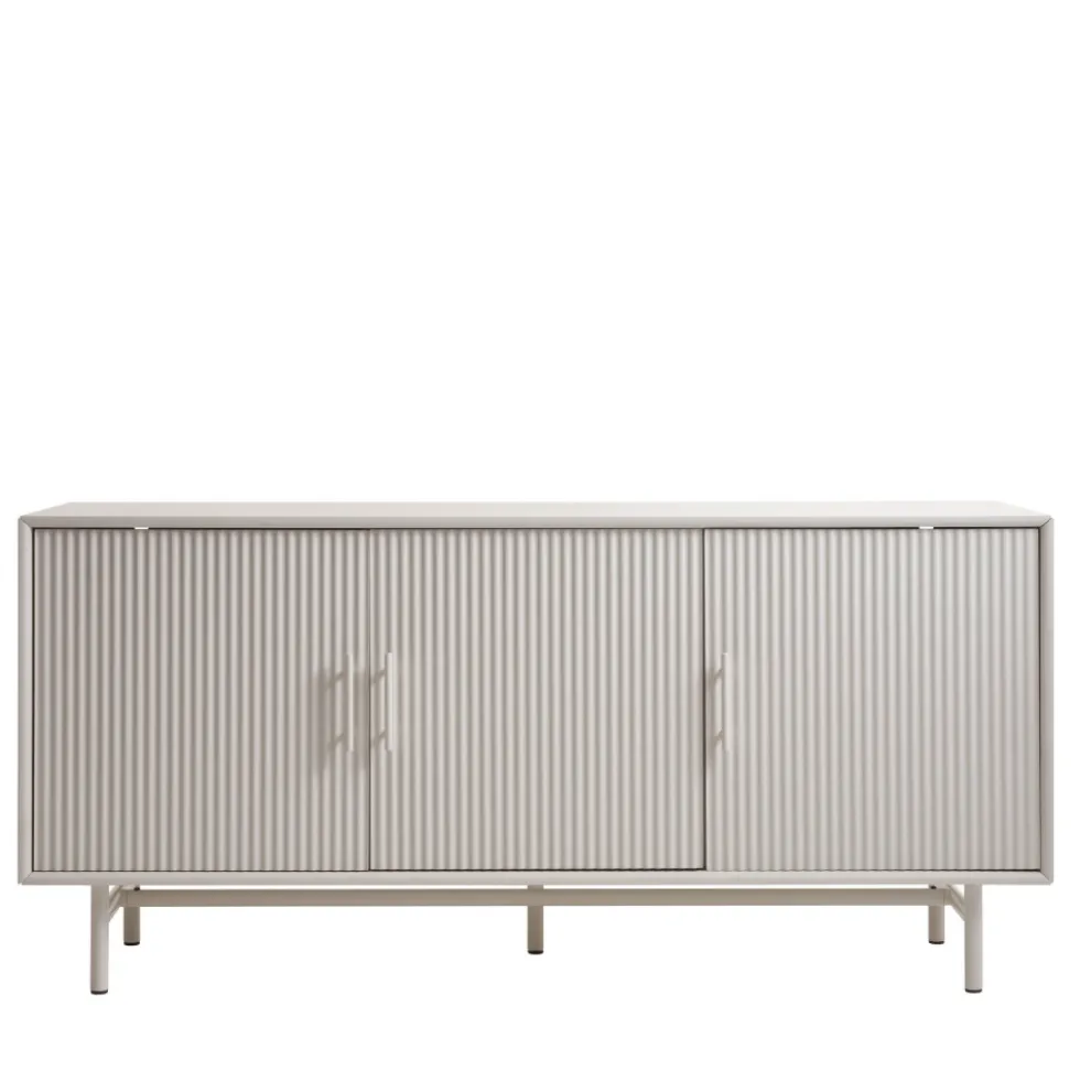 JURA Buffet 3 portes en bois et métal L160cm
