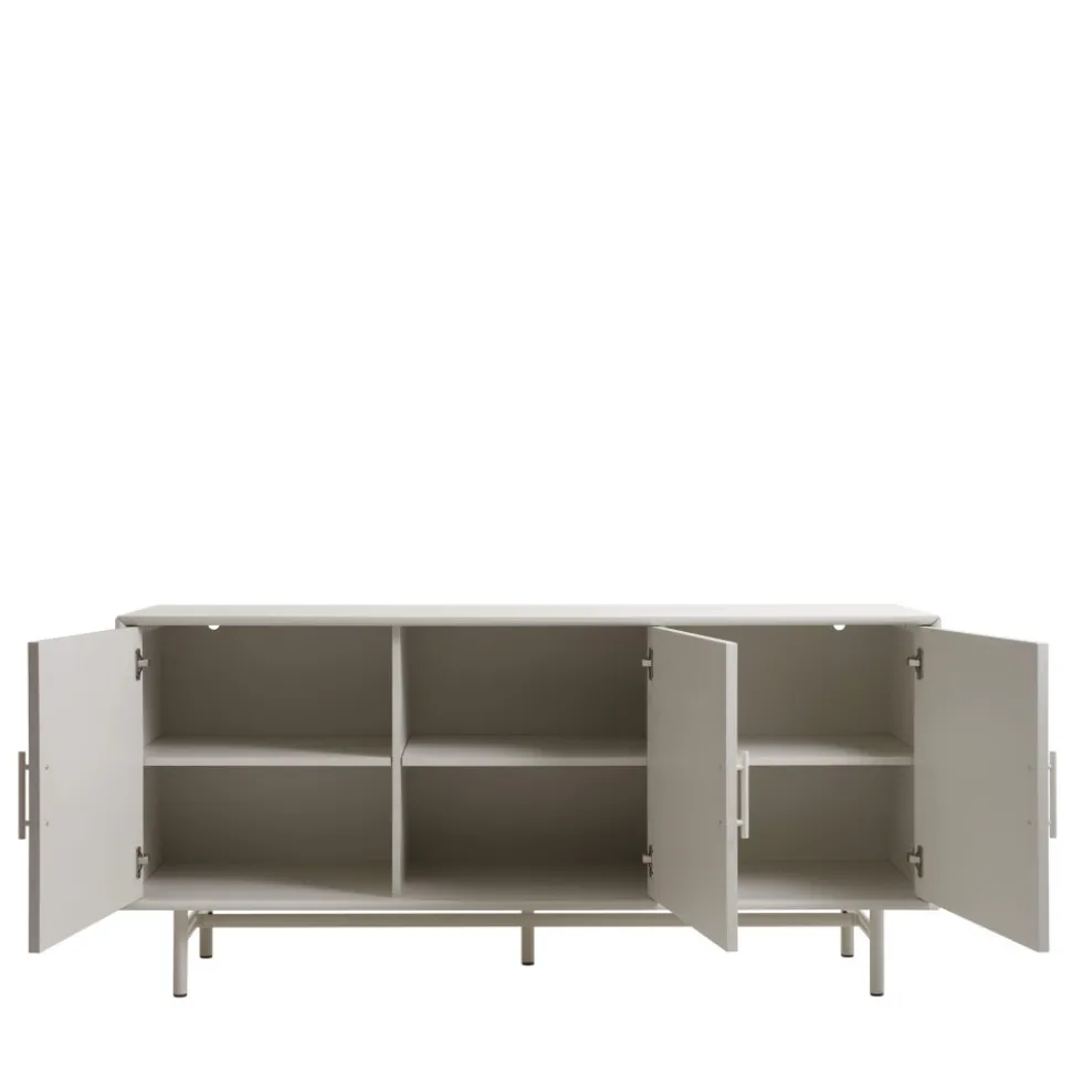 JURA Buffet 3 portes en bois et métal L160cm