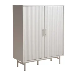 JURA Buffet haut 2 portes en bois et métal H125cm