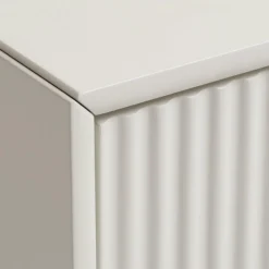 JURA Meuble TV 2 portes 1 tiroir en bois et métal L140cm