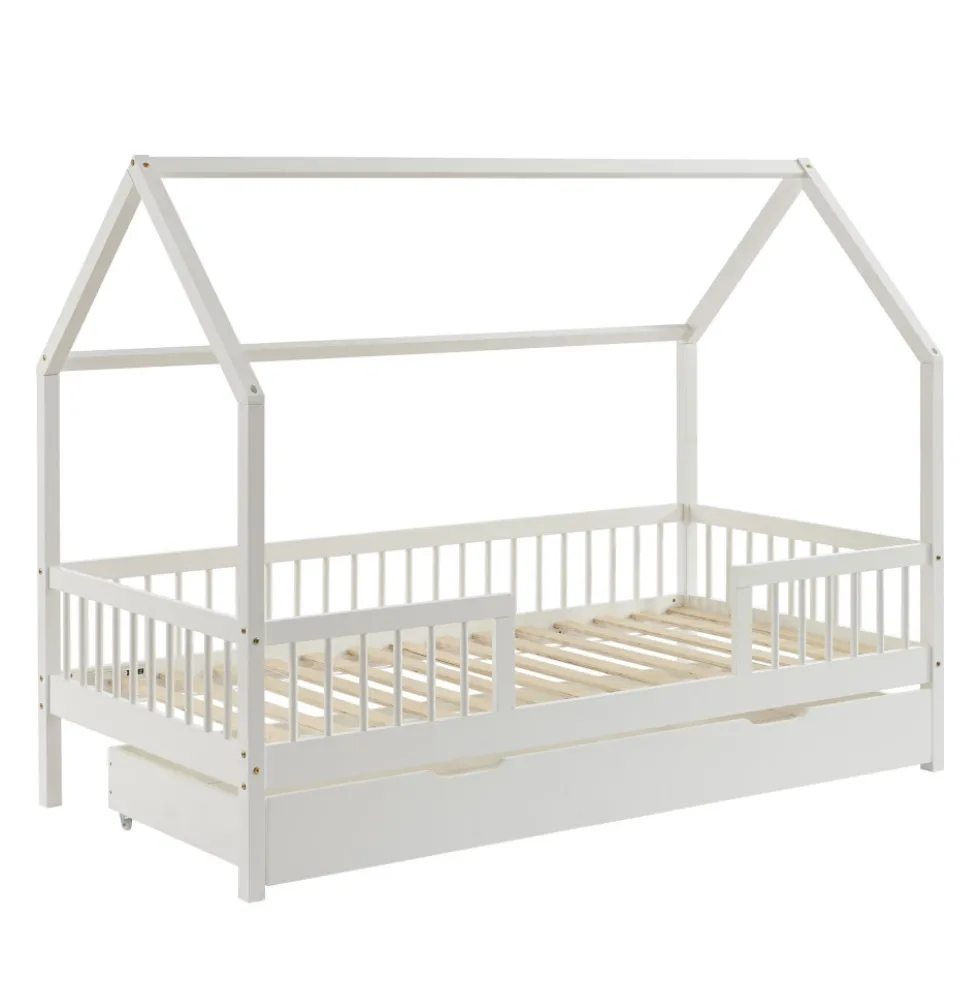 KABA Lit cabane enfant en bois 90x190cm