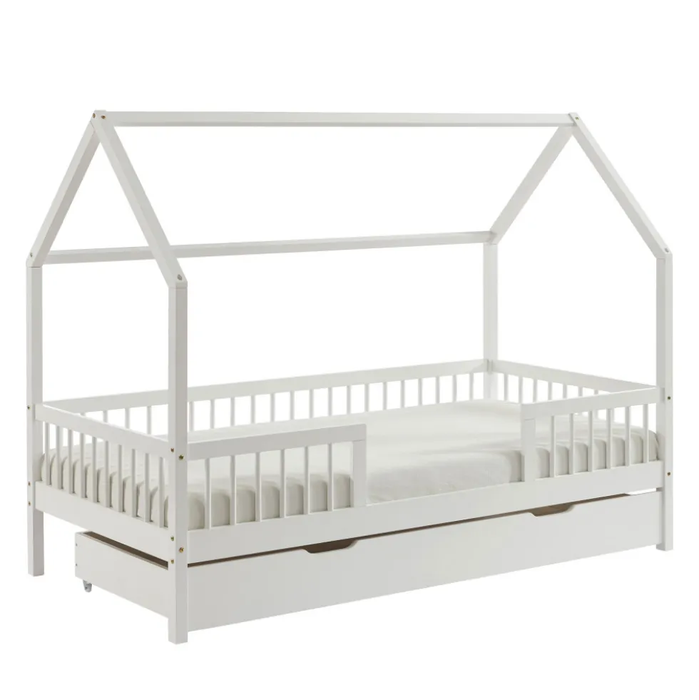 KABA Lit cabane enfant en bois 90x190cm