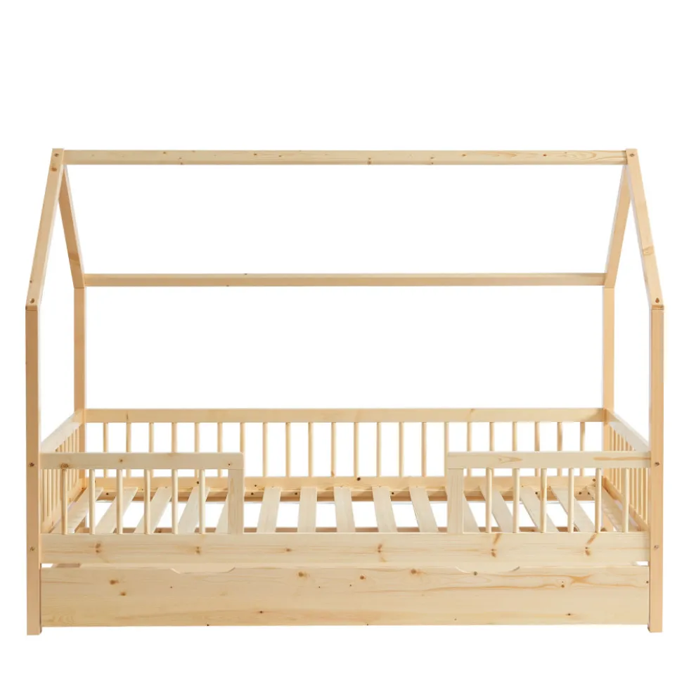 KABA Lit cabane enfant en bois 90x190cm