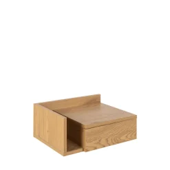 KAMICHI Table de chevet murale réversible en bois