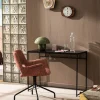KENDO Chaise de bureau pivotante en tissu et métal
