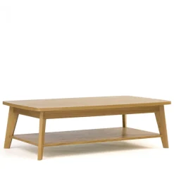 KENSAL Table basse 2 plateaux bois