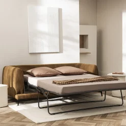 KINNA Canapé convertible express 3 places en tissu