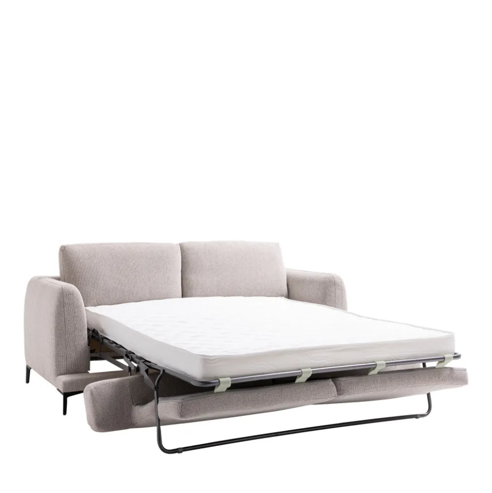 KINNA Canapé convertible express 3 places en tissu