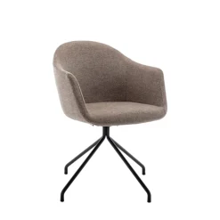 KOOIJ Chaise de bureau en tissu et métal