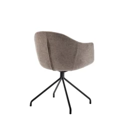 KOOIJ Chaise de bureau en tissu et métal