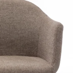 KOOIJ Chaise de bureau en tissu et métal