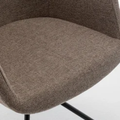 KOOIJ Chaise de bureau en tissu et métal