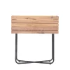 KORA Jardinière en bois et métal H 62 cm