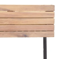 KORA Jardinière en bois et métal H 62 cm