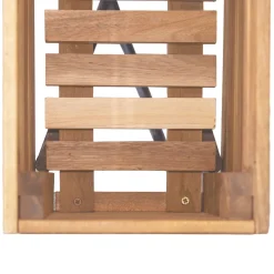 KORA Jardinière en bois et métal H 62 cm