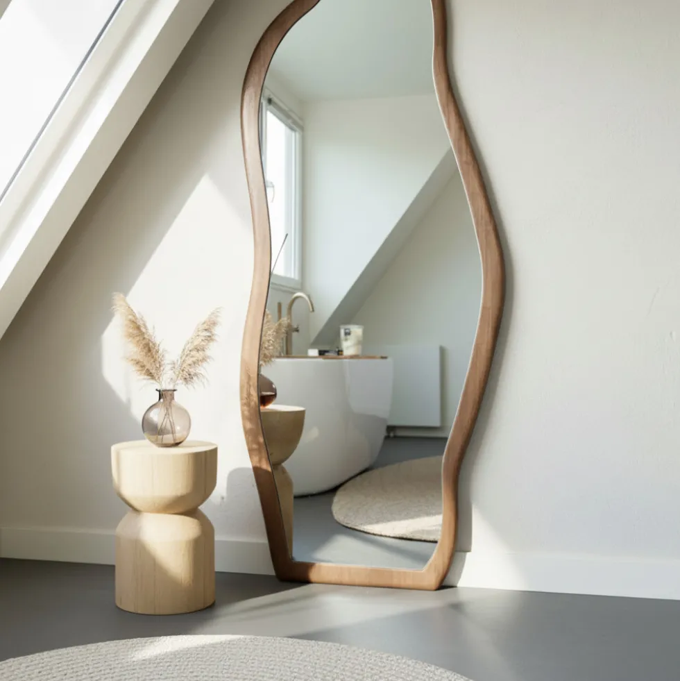 LABAN Miroir organique en bois 180x72cm