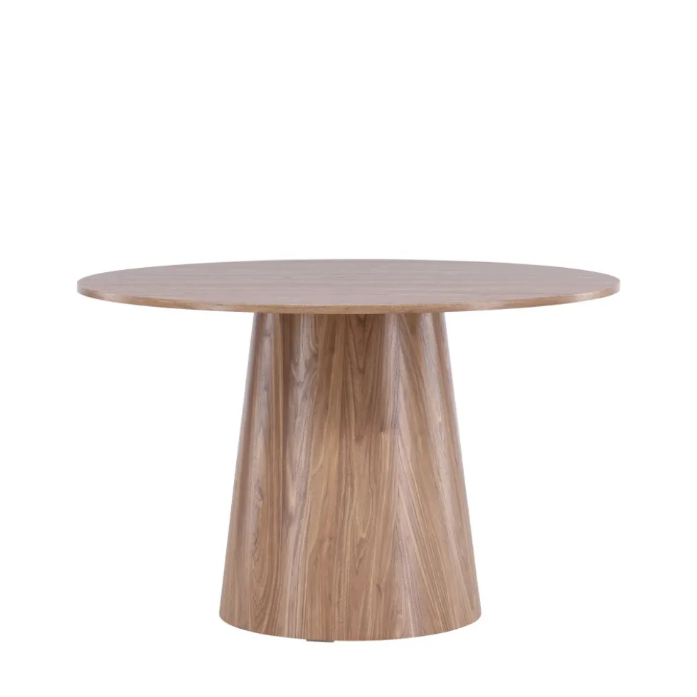LANZO Table à manger 4 personnes ronde en bois