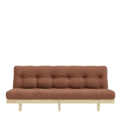 LEAN Canapé convertible en bois naturel et tissu