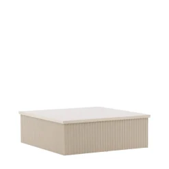 LENOX Table basse carrée en bois 90x90cm