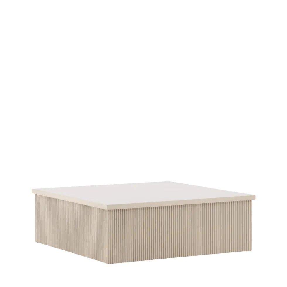 LENOX Table basse carrée en bois 90x90cm