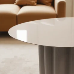 LEON Table basse ronde en aluminium ø64cm